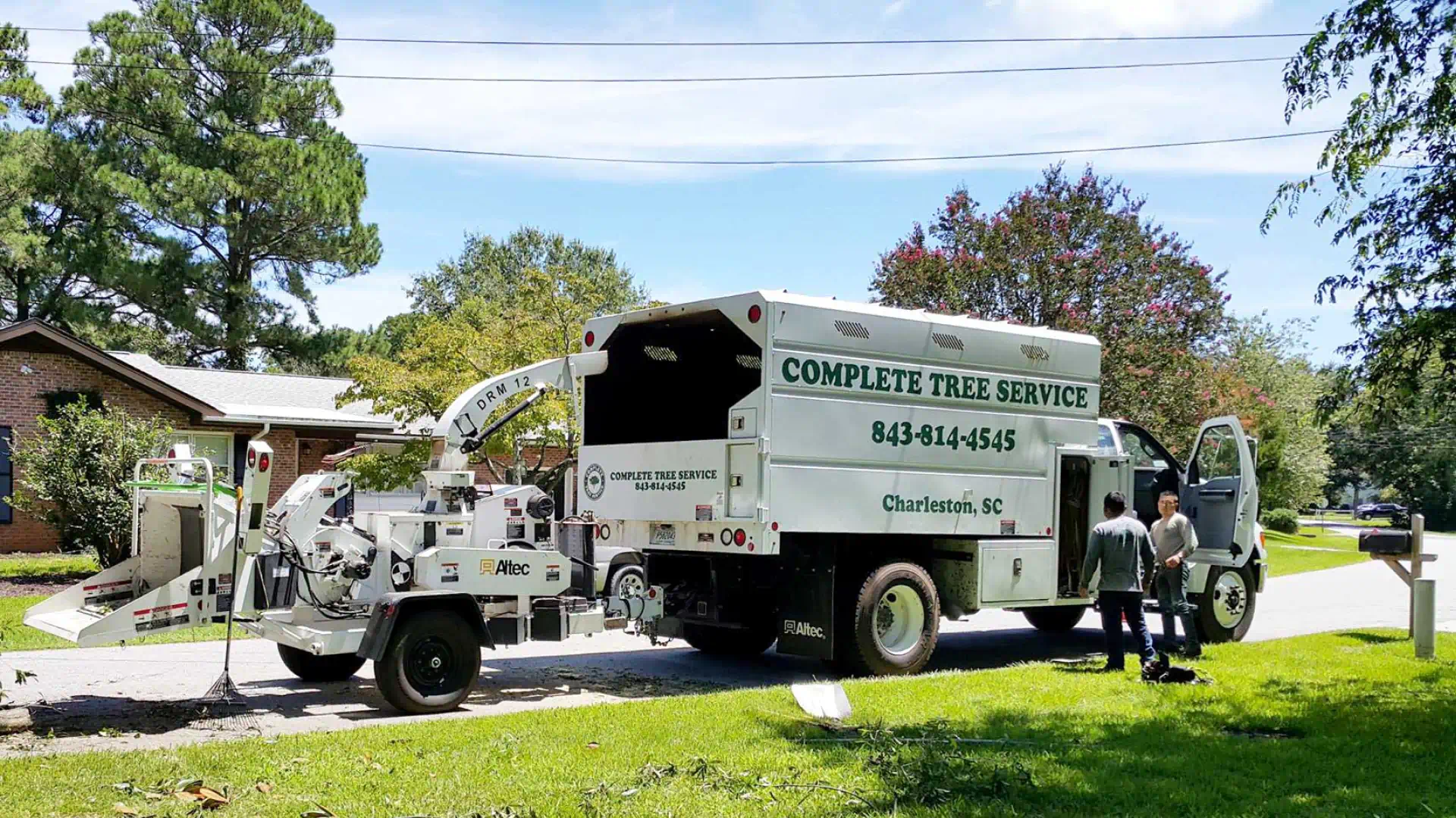 complete tree service truck ready for service